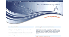 Desktop Screenshot of mc-hausverwaltung.de