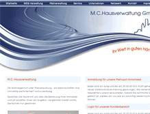 Tablet Screenshot of mc-hausverwaltung.de